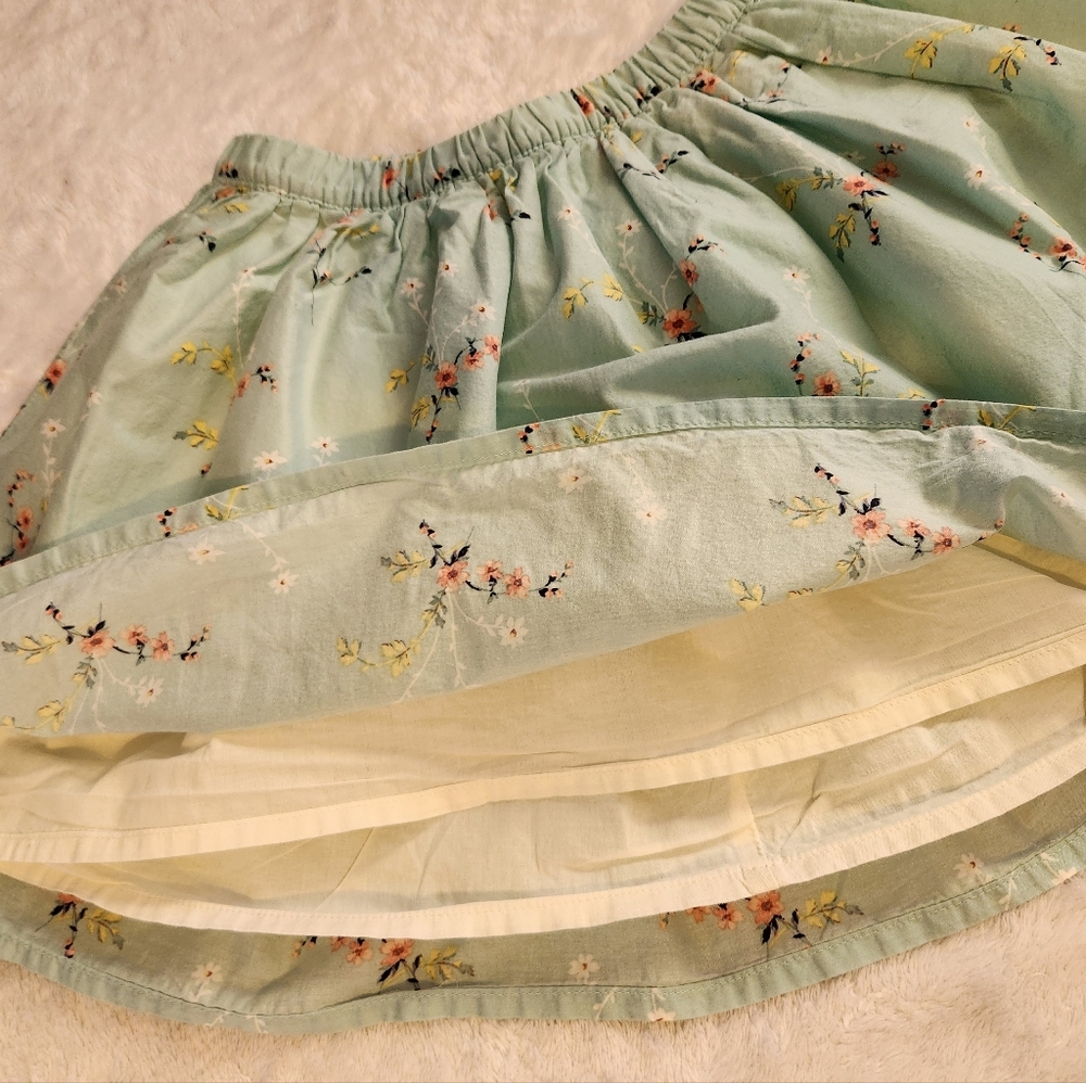 NWOT GAP Mint Floral Skirt, Size M(8) - Picture 4 of 6